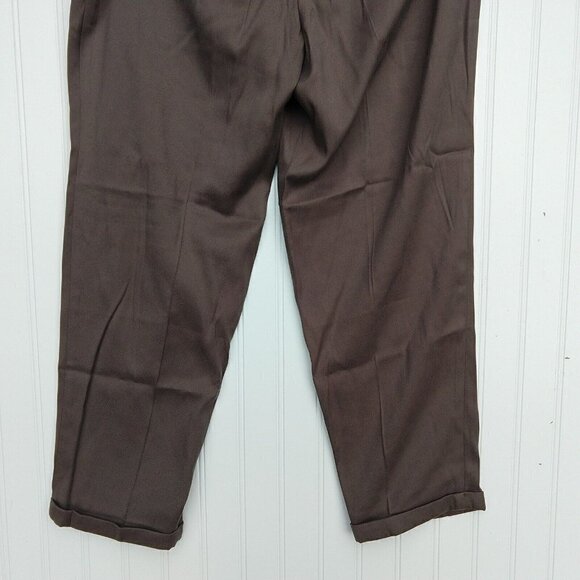 Chico's The Ultimate Fit Pleated Cuff Ankle Pants Size 1.5 10 NWT Fluidity Cairo - Picture 7 of 11